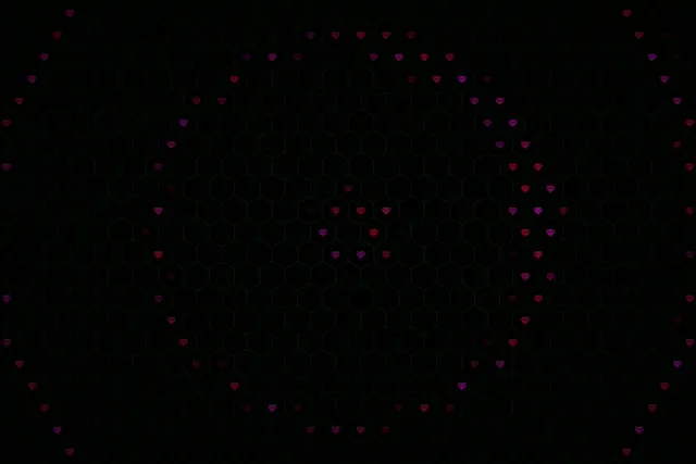 3:2 Surface | 60fps Glowing Hearts Network 60fps Screensaver Motion Background VJ