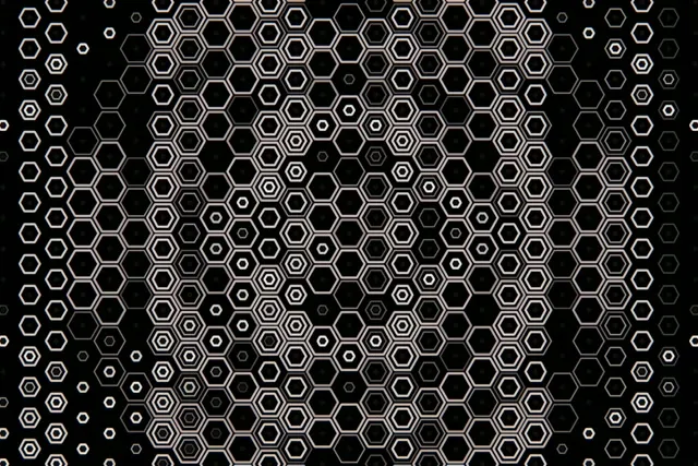 3:2 Surface | 60fps Hexagonal Honeycomb Motion Screensaver VJ Loop Background