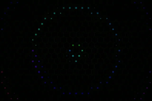3:2 Surface | 60fps Screensaver Motion Background - Abstract Hexagon Particles Glow
