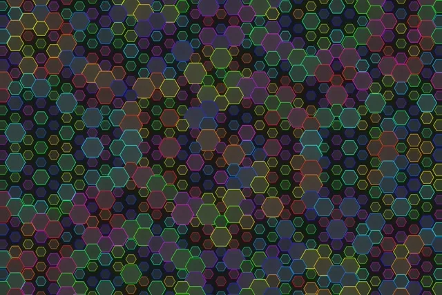 3:2 Surface | 60fps Screensaver - Undulating Magenta Green Geometric Live Wallpaper