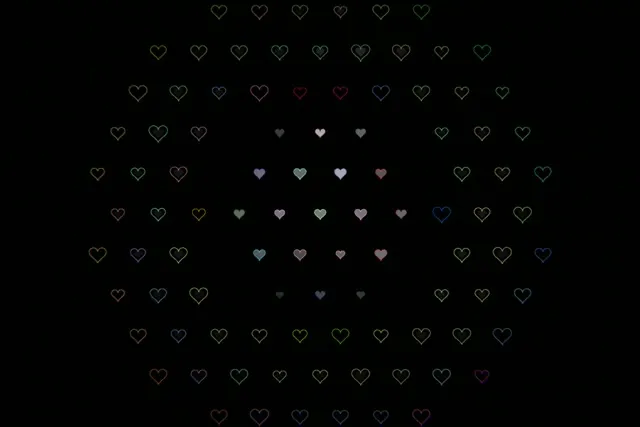 3:2 Surface | Animated Hearts 60fps Screensaver VJ Wallpaper