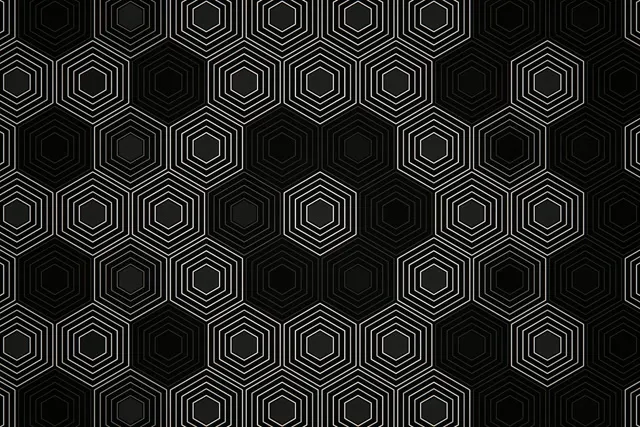 3:2 Surface | Black Hexagon Pattern 60fps Screensaver VJ Loop Animation