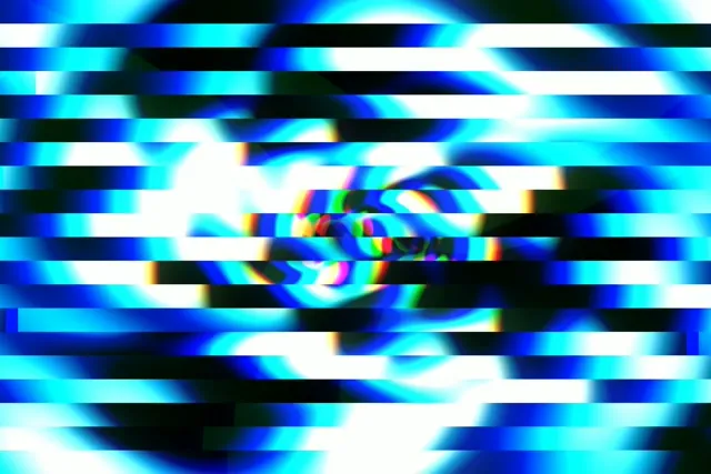 3:2 Surface | Cyan Digital Glitch 60fps Motion VJ Loop