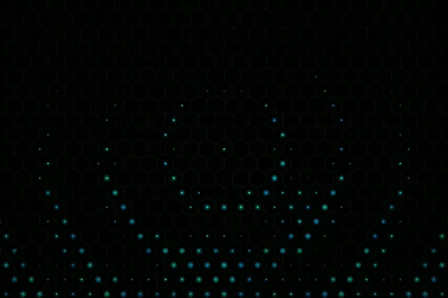 3:2 Surface | Glowing hexagon nodes 60fps screensaver animated loop