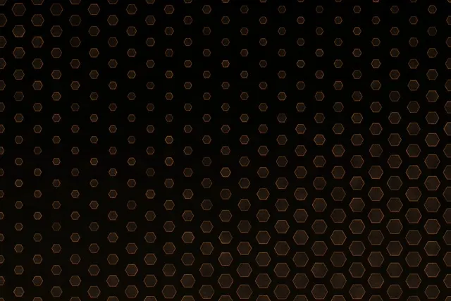 3:2 Surface | Gold Hexagon Lattice Pulsing 60fps Screensaver Motion Background