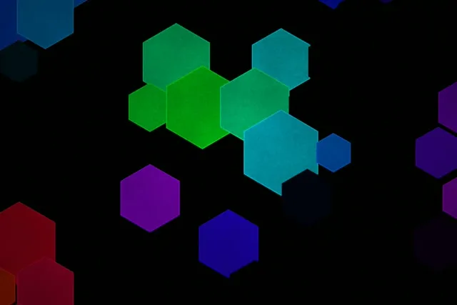3:2 Surface Hexagon 60fps Screensaver Live Wallpaper | Colorful VJ Motion