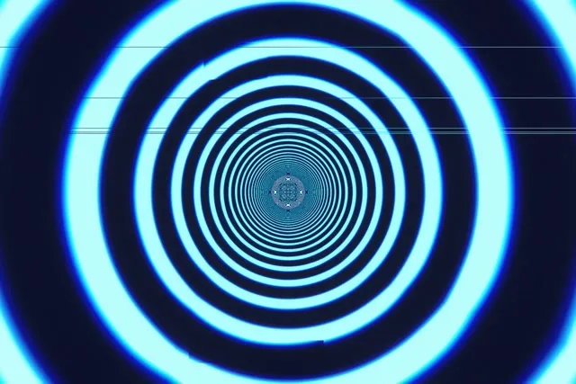 3:2 Surface | Neon Cyan Tunnel 60fps Screensaver Live Wallpaper