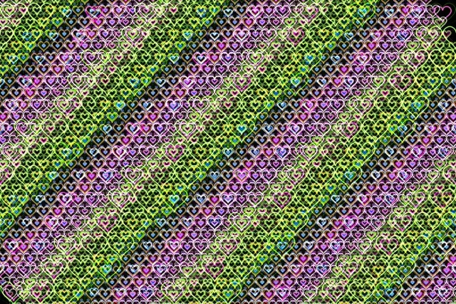 3:2 Surface | Neon Heart Glow 60fps Motion Background Screensaver Loop