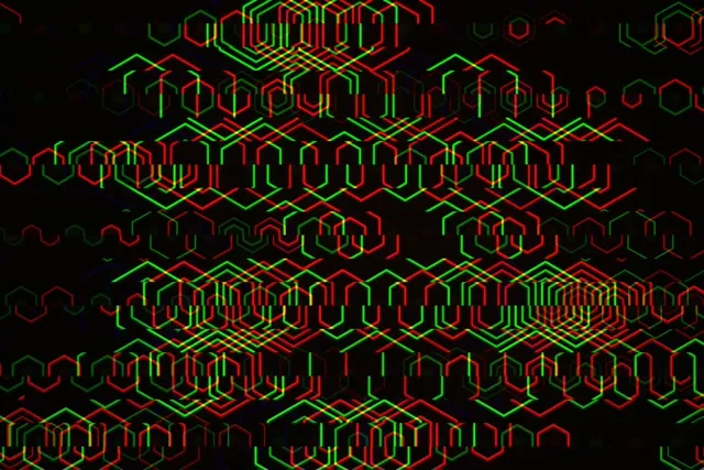 3:2 Surface | Neon Hexagon 60fps Motion Background VJ Screensaver