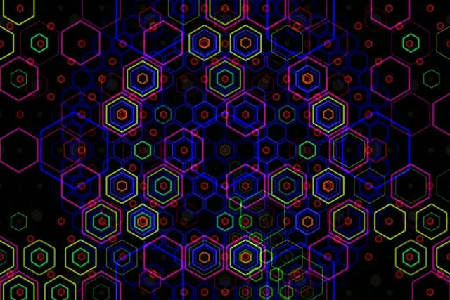 3:2 Surface | Neon Hexagon 60fps Screensaver VJ Live Wallpaper
