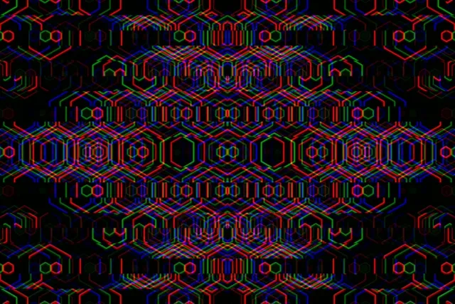 3:2 Surface | Vibrant hexagons 60fps screensaver VJ live loop