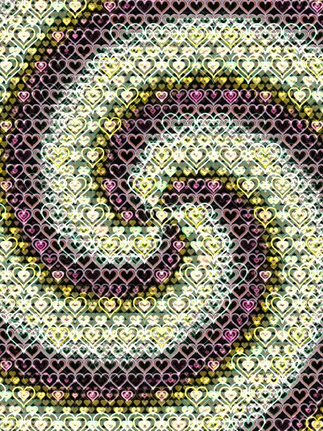 3:4 iPad Portrait 60fps Elegant Heart Motion Background VJ Screensaver