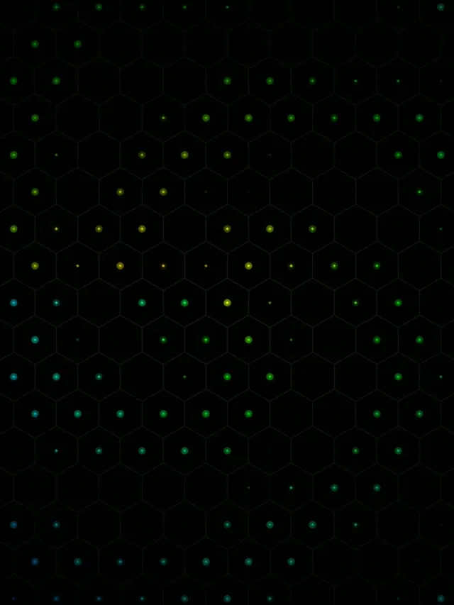 3:4 iPad Portrait | 60fps Glowing Hexagon Live Wallpaper Screensaver VJ Loop