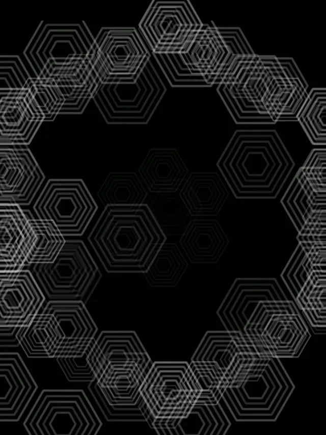 3:4 iPad Portrait | 60fps Hexagonal Motion Live Wallpaper Loop