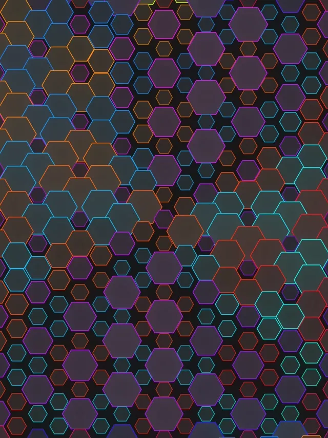 3:4 iPad Portrait | 60fps Luminous Lime Hexagon VJ Animation Screensaver