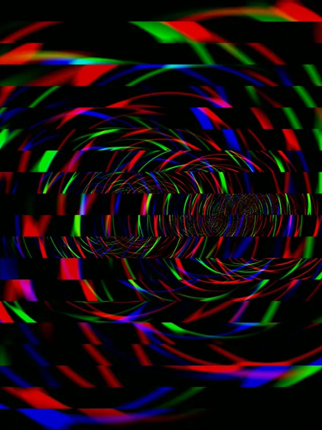 3:4 iPad Portrait | 60fps Screensaver - Abstract Swirl Live Wallpaper | Digital Night