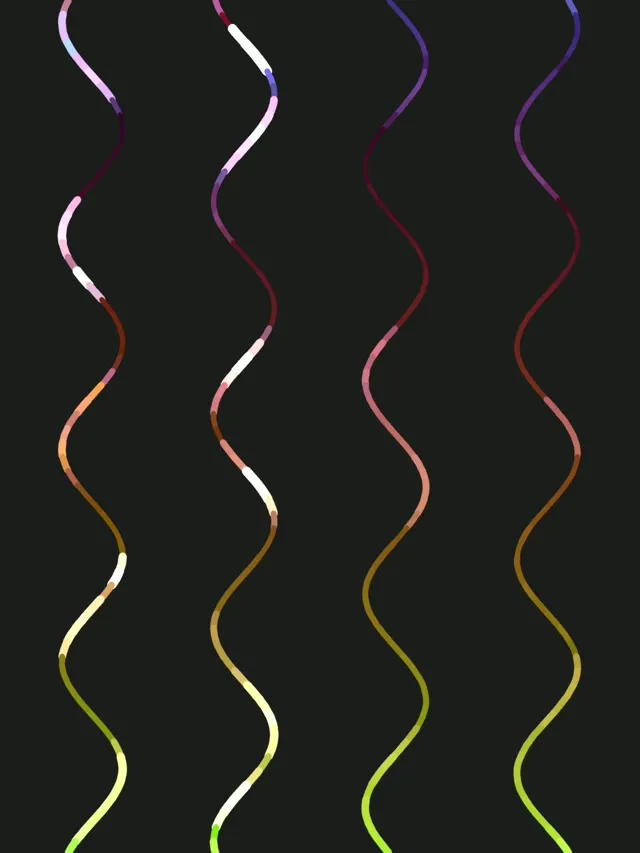 3:4 iPad Portrait 60fps Screensaver Neon Tunnel Live Wallpaper Rainbow Curves