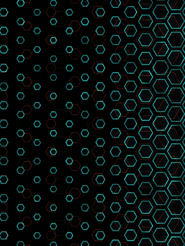 3:4 iPad Portrait 60fps Screensaver Neon Tunnel VJ Loop Hex Geometric