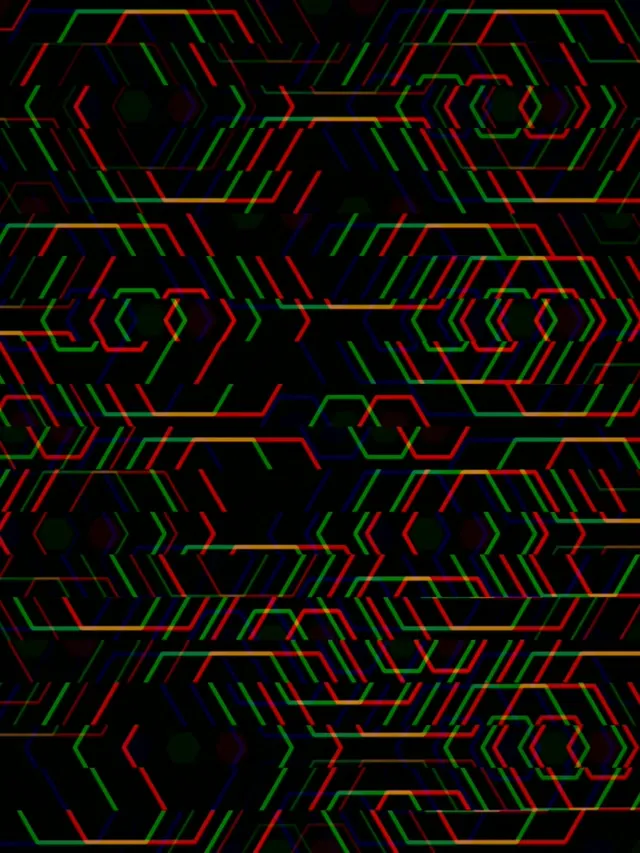 3:4 iPad Portrait | Colorful lines shapes 60fps screensaver live art