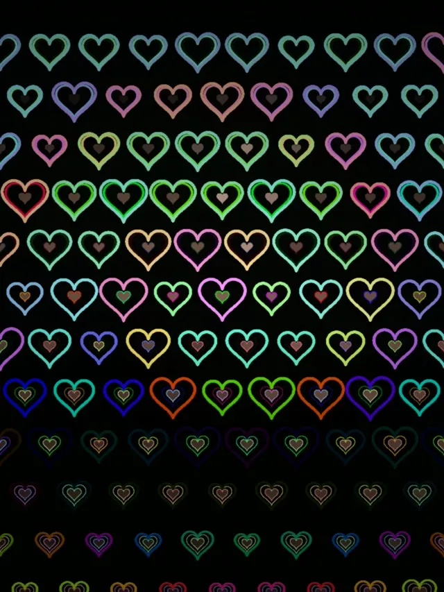 3:4 iPad Portrait | Colorful Neon 60fps Screensaver Motion