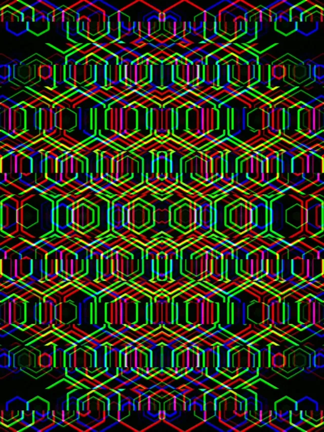 3:4 iPad Portrait | Colorful shapes 60fps screensaver live wallpaper