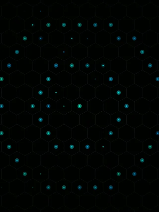 3:4 iPad Portrait | Cyan Network Nodes 60fps Screensaver Motion Background