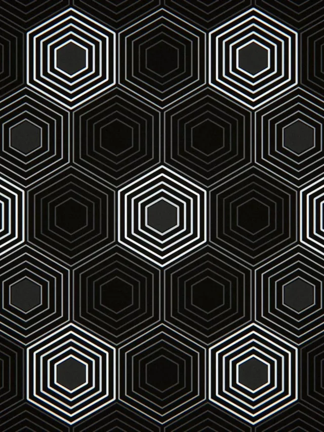3:4 iPad Portrait | Geometric Hexagon 60fps VJ Screensaver Loop