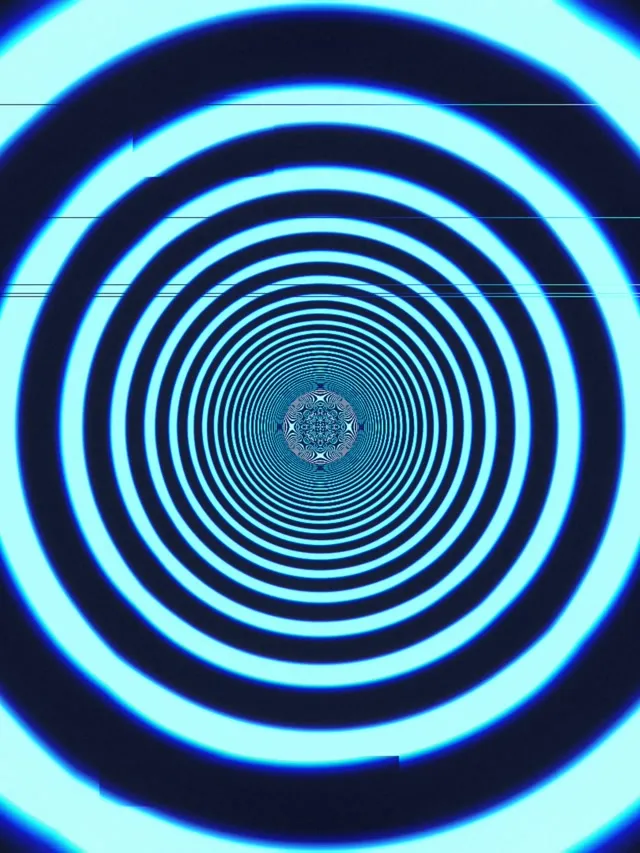 3:4 iPad Portrait | Glitch Neon Circles 60fps Screensaver Live Wallpaper