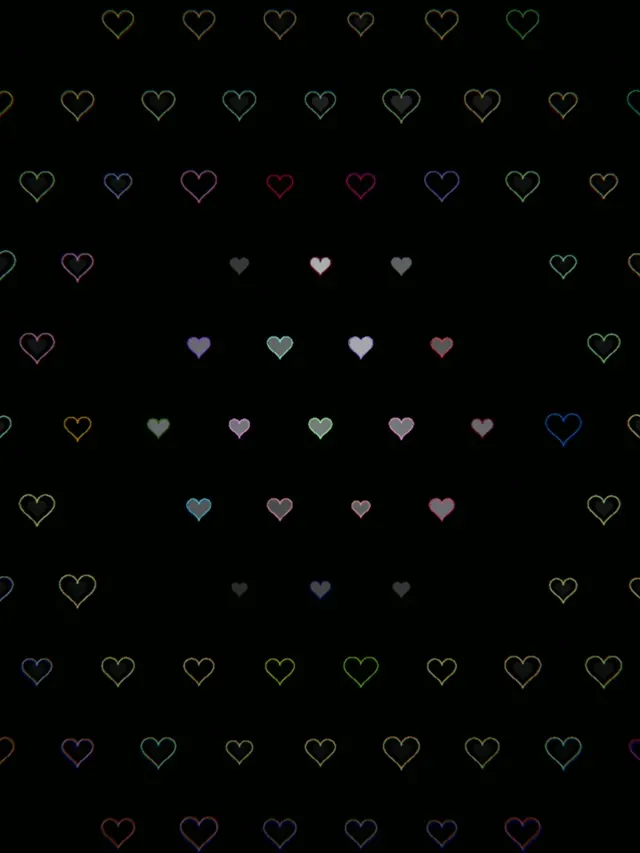 3:4 iPad Portrait | Hearts Animation 60fps Screensaver Live Loop