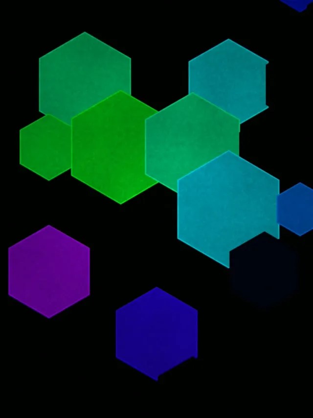 3:4 iPad Portrait Hexagon 60fps Screensaver Live Wallpaper | Colorful VJ Motion