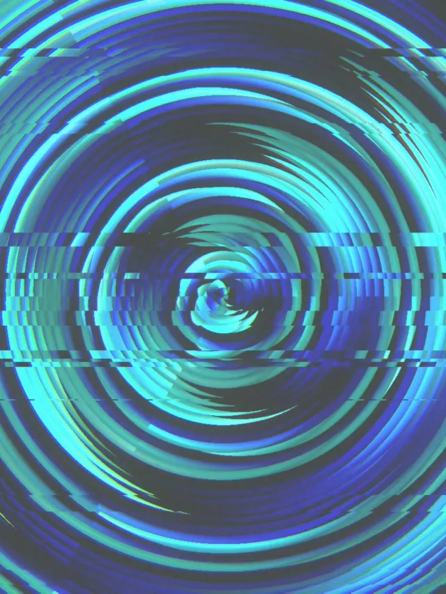 3:4 iPad Portrait | Neon Glitch Spiral Tunnel 60fps Live Screensaver