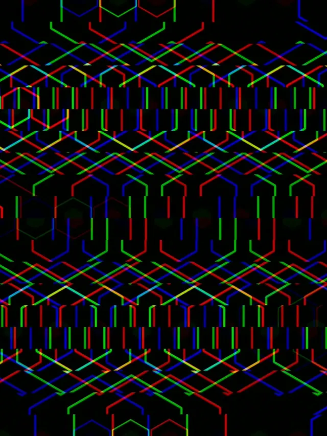 3:4 iPad Portrait | Neon Hexagon Grid 60fps Screensaver Wallpaper