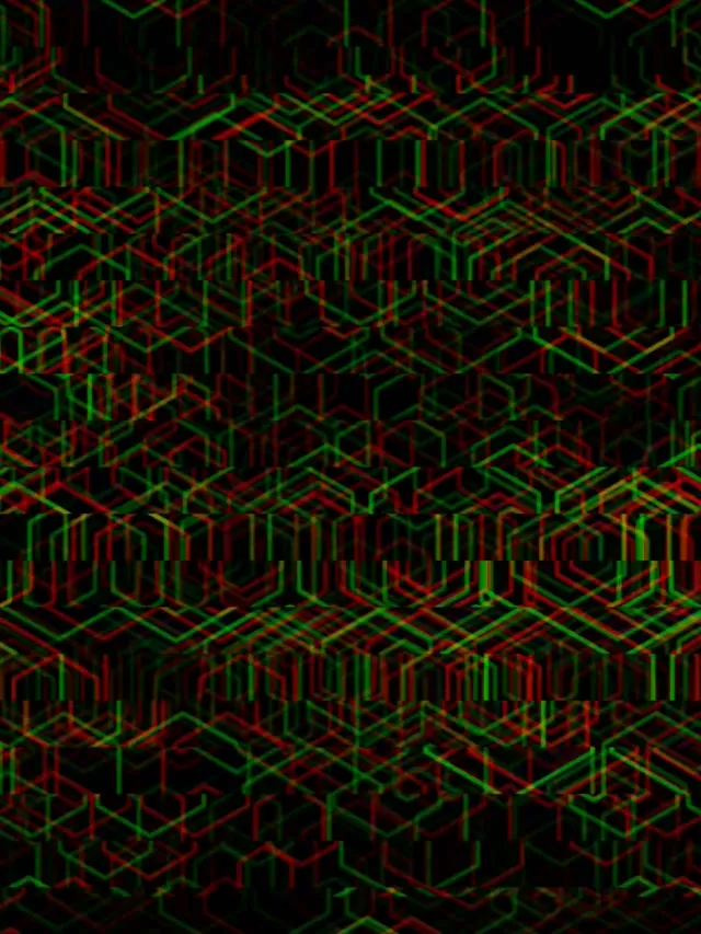 3:4 iPad Portrait | Neon Isometric Grid 60fps Screensaver Live Loop