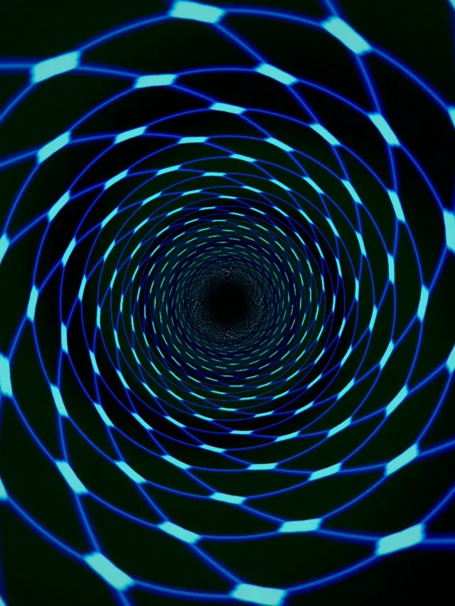 3:4 iPad Portrait | Neon Spiral Tunnel 60fps Screensaver Live Wallpaper Glowing Glow
