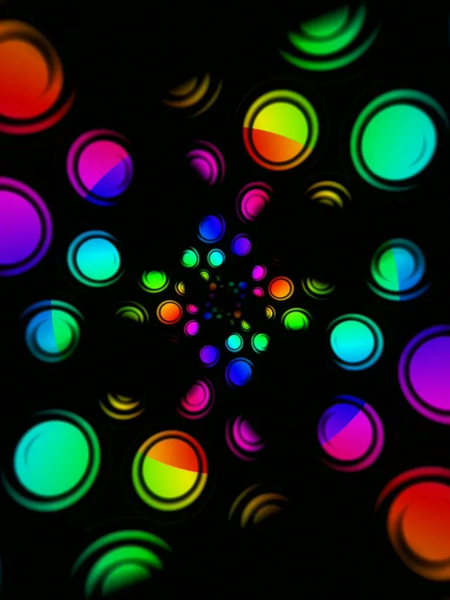 3:4 iPad Portrait | Vibrant Neon 60fps Live Wallpaper Screensaver