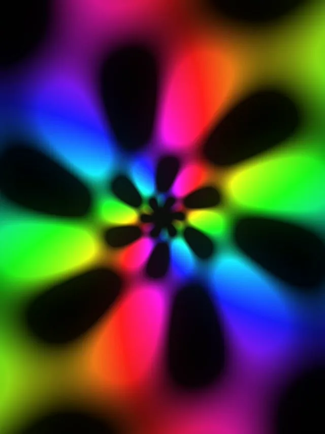 3:4 iPad Portrait | Vibrant Neon 60fps Screensaver Motion Loop