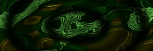 3:1 Extra Wide 60fps Neon Tunnel Screensaver Sinuous Green Light Loopable Video