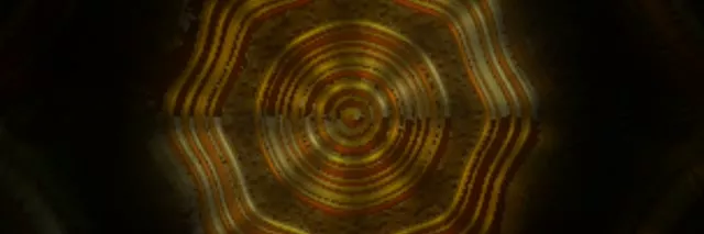 3:1 Panoramic 60fps Screensaver Neon Tunnel Glittering Diamond Lattice Loopable Video