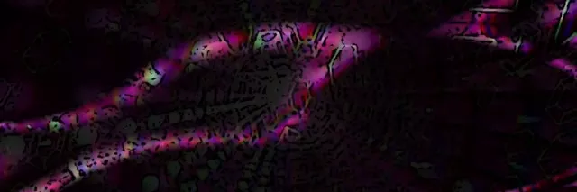 3:1 Panoramic 60fps Screensaver Neon Tunnel Glowing Diamond Tunnel Descent Video loops