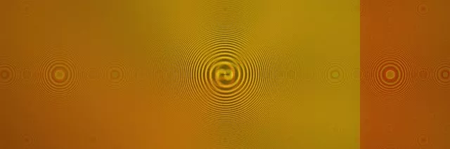 3:1 Triple Wide 60FPS Golden Spiral Tunnel Screensaver | VJ Motion Background