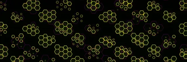 3:1 Triple Wide 60FPS Hexagon Neon Screensaver | VJ Loop Animation
