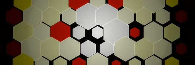 3:1 Triple Wide | 60fps Hexagon Screensaver VJ Animation