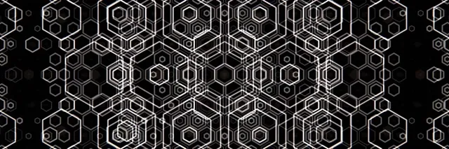 3:1 Triple Wide 60fps Hexagon Tunnel Motion Background Screensaver