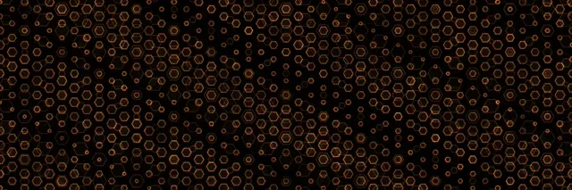 3:1 Triple Wide | 60FPS Hexagon Tunnel Screensaver VJ Animation Gold