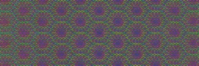 3:1 Triple Wide 60fps Kaleidoscope Hexagon Screensaver - VJ Loop Animation