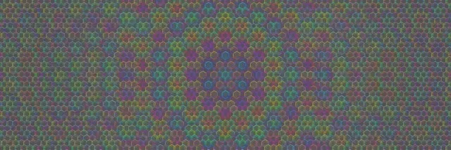 3:1 Triple Wide | 60fps Kaleidoscope Purple Cyan Gold Background