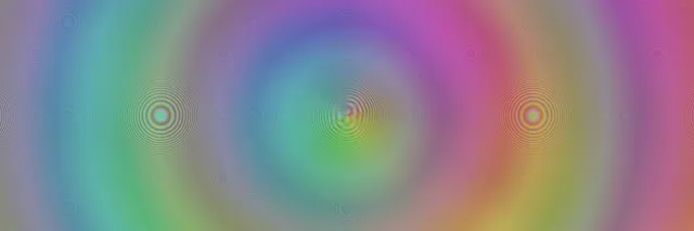 3:1 Triple Wide 60FPS Kaleidoscope | VJ Animation Neon Circles Screensaver