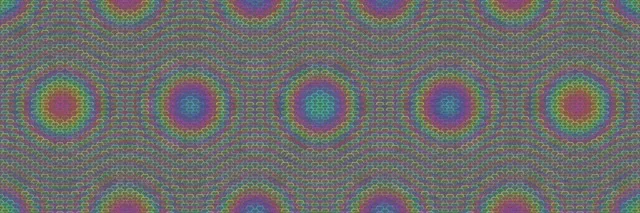 3:1 Triple Wide 60fps Magenta Emerald Fractal Rotating VJ Animation Screensaver