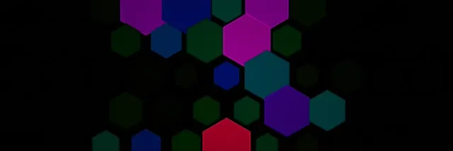 3:1 Triple Wide | 60fps Neon Hex Screensaver | VJ Animation