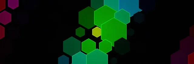 3:1 Triple Wide 60fps Neon Hexagon Screensaver - Motion Background Glow